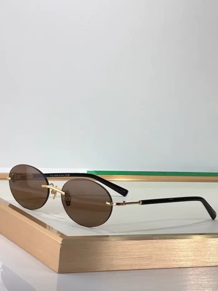 Lunettes de soleil ovales petites pour femmes, de marque, en alliage doré, pour filles et dames, à l