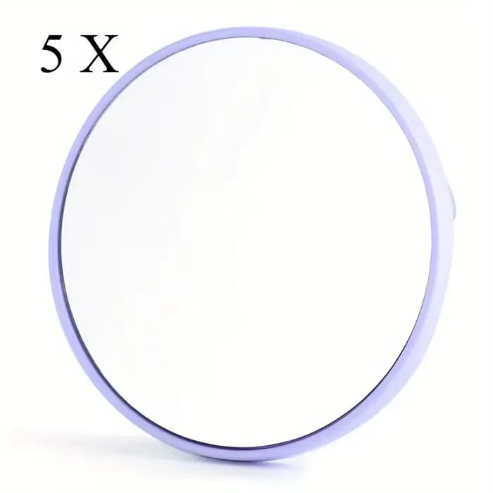Miroir grossissant avec ventouses - grossissement 5X/10X/15X pour une application de maquillage parf