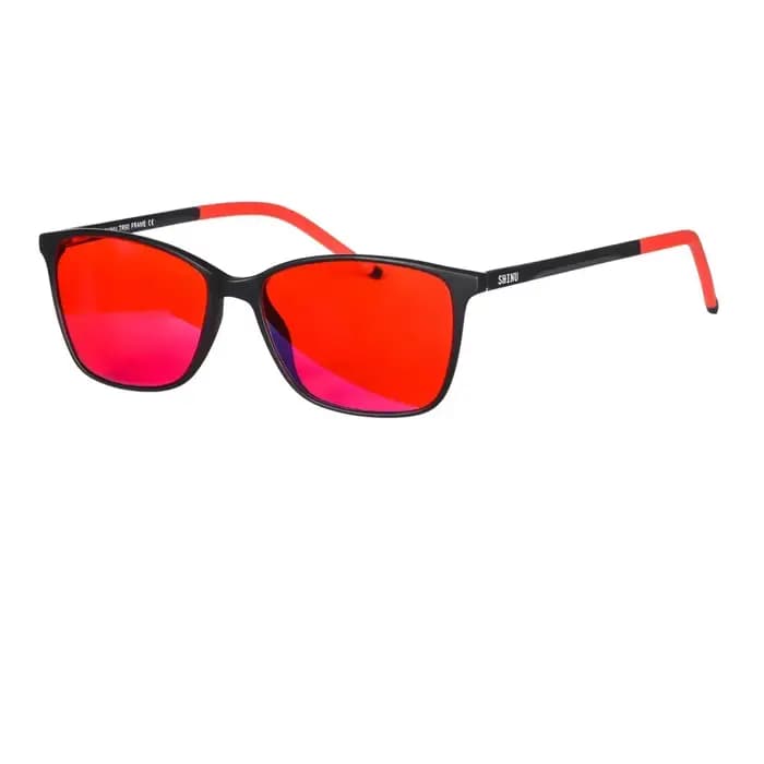 Lunettes d'ordinateur bloquant la lumière bleue pour femmes, verres rouges, 100% bloquant pour un bo