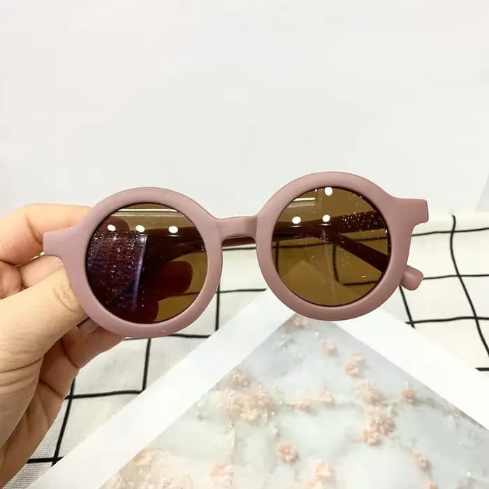 Lunettes de soleil mignonnes pour enfants, style parent-enfant, verres givrés, nouveauté pour bébés 