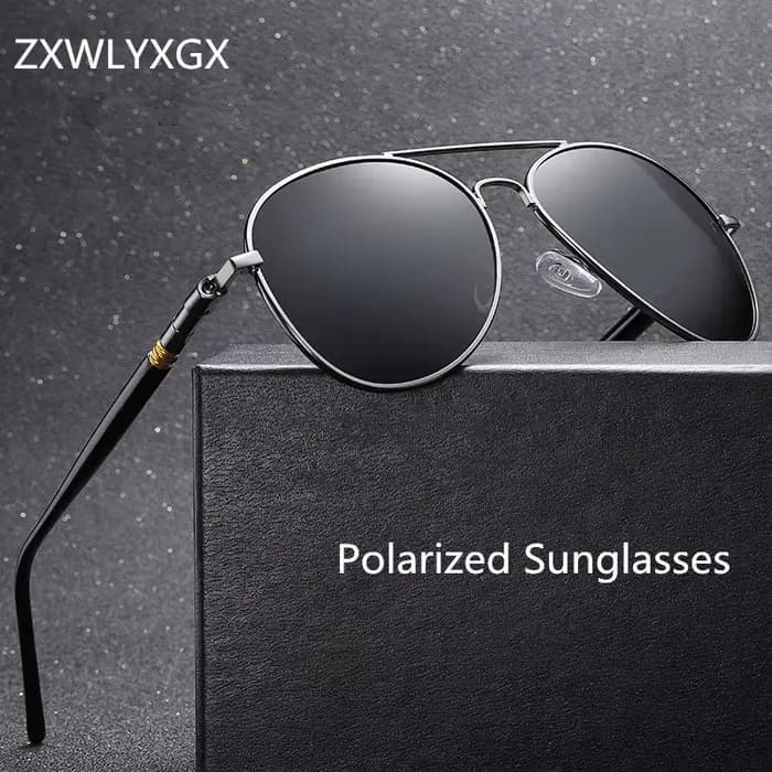 Lunettes de soleil hommes polarisées mode classique pilote lunettes de soleil pêche conduite lunette