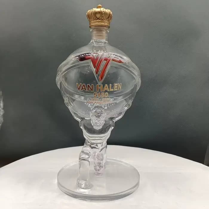 Carafe en verre inspirée de Van Halen, bouteille de whisky 40e anniversaire, décoration de bar, cade