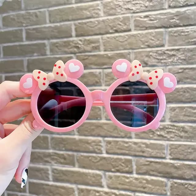Enfants mignon dessin animé lunettes de soleil garçon fille en plein air Protection solaire été bébé