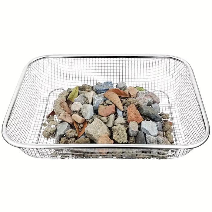 Tamis de sol en acier inoxydable – Tamis de jardinage en maille pour le filtrage, le compostage et l