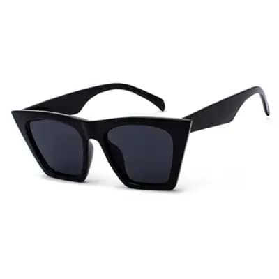 Hipster bleu lunettes de soleil pour femmes concepteur rétro surdimensionné oeil de chat carré UV400