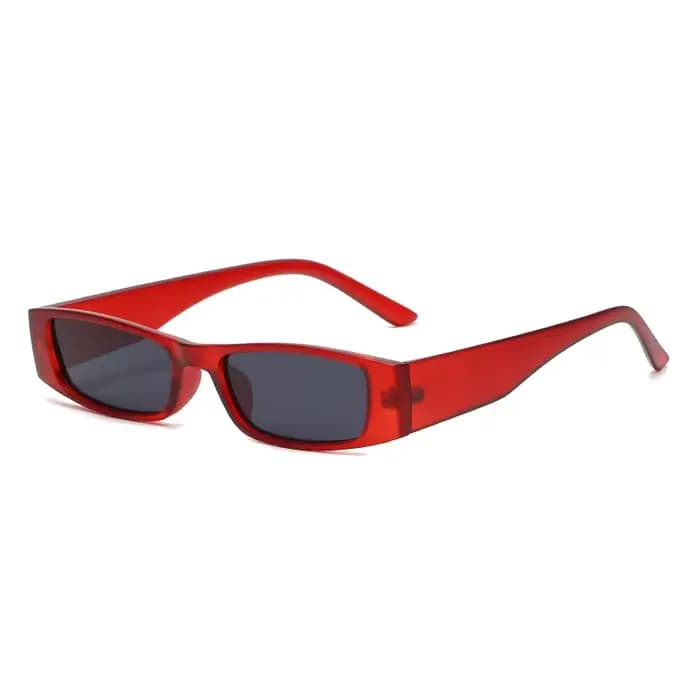 Lunettes de soleil rétro rectangulaires à monture étroite pour femmes, marque de styliste, à la mode