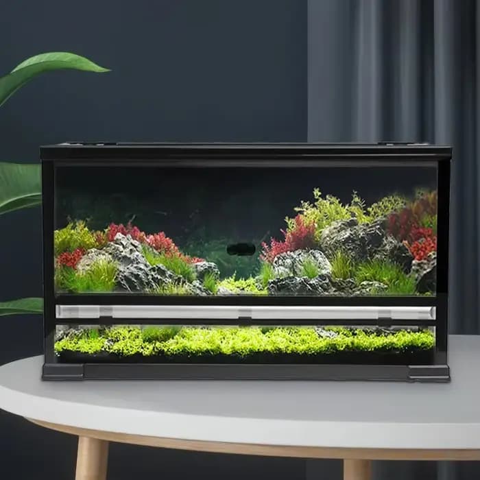 Relaxlines 60*50*100Cm Terrarium en verre étanche boîtier de Reptile Terrarium réservoir de Reptile 