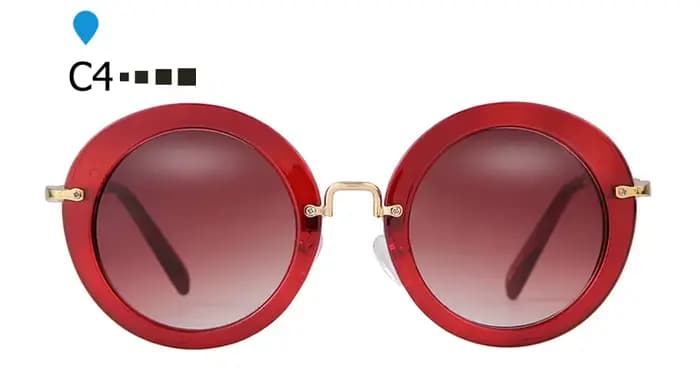 Nouvelles Lunettes Rondes Rétro 2026 pour Femmes, Lunettes de Soleil de Luxe Designer avec Verres Dé