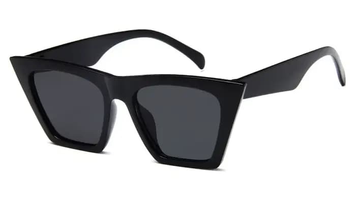 Lunettes de soleil œil de chat vintage classiques pour femmes, lunettes de soleil noires dégradées à
