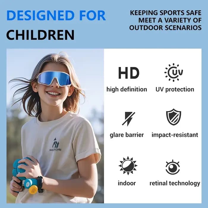 KAPVOE lunettes de soleil pour enfants garçon mode tendance cyclisme en plein air lunettes de soleil
