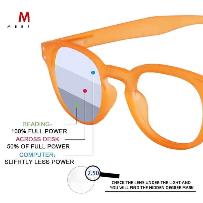 Meeshow lunettes de lecture multifocales marque classique homme rétro lunettes femme française progr