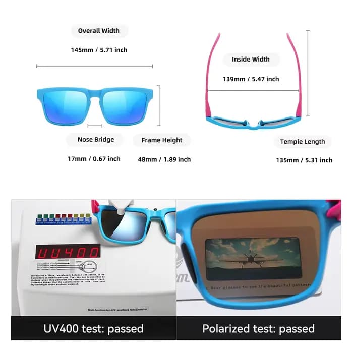 KDEAM – lunettes de soleil polarisées à imagination non retenue, pour hommes et femmes, flambant neu