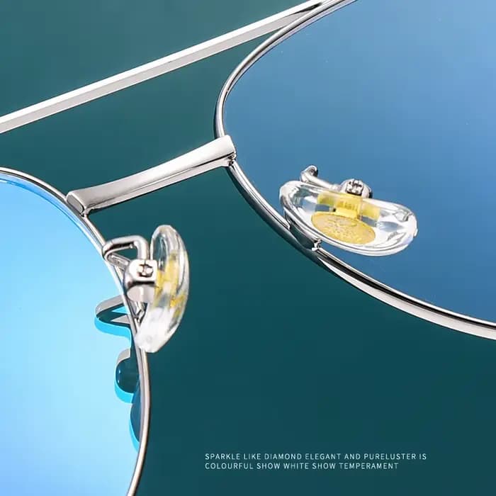 YIMARUILI Double faisceau pilote lunettes cadre rétro pur titane grand cadre de lunettes optique Pre