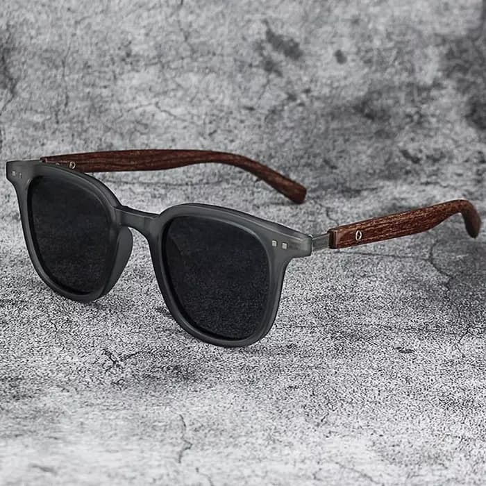 ChimRetro-Lunettes de soleil Mars en bois pour femmes et hommes, lunettes de soleil à monture carrée