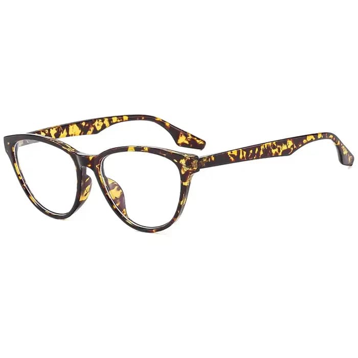 1 paire de lunettes œil-de-chat à motif écaille de tortue, motif classique avec texture rétro, adapt