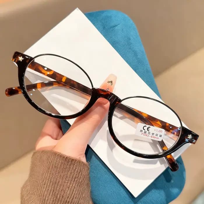 Lunettes de lecture rétro demi-monture Anti-bleu, résistantes, confortables, élégantes, littérature 
