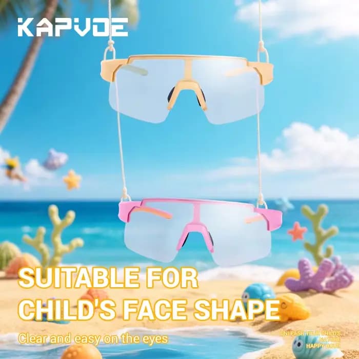 KAPOVE lunettes de soleil photochromiques enfants lunettes de Sport en plein air vtt garçons filles 