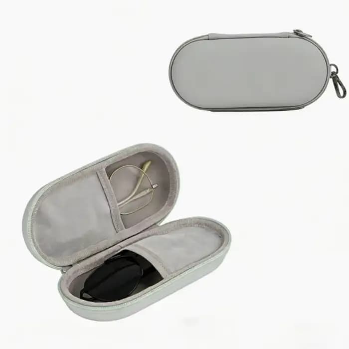 Boîte de rangement portable pour deux paires de lunettes, étui rigide robuste pour lunettes, support