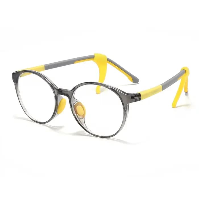 Lunettes rondes pour enfants de 6 à 11 ans, monture personnalisée en Silicone TR, lunettes de Prescr