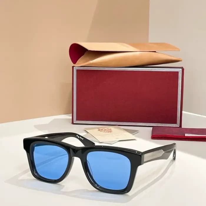 SPACE ODYSSEY HEYWOOD Lunettes de soleil ovales en acétate vintage de haute qualité, lunettes de sol