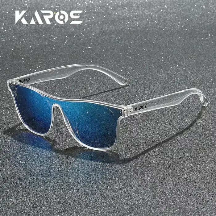 KAROS lunettes de soleil polarisées pour hommes femmes carré surdimensionné Anti-éblouissement condu
