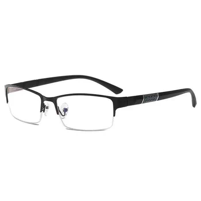 Lunettes de lecture demi-monture métallique lunettes myopes unisexe myopie sur Prescription 0 -0.5 -