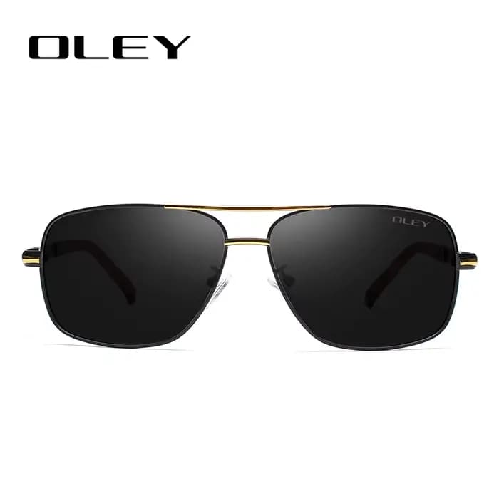 OLEY — Lunettes de soleil à verres polarisés pour hommes, mode contemporaine, protection des yeux, a