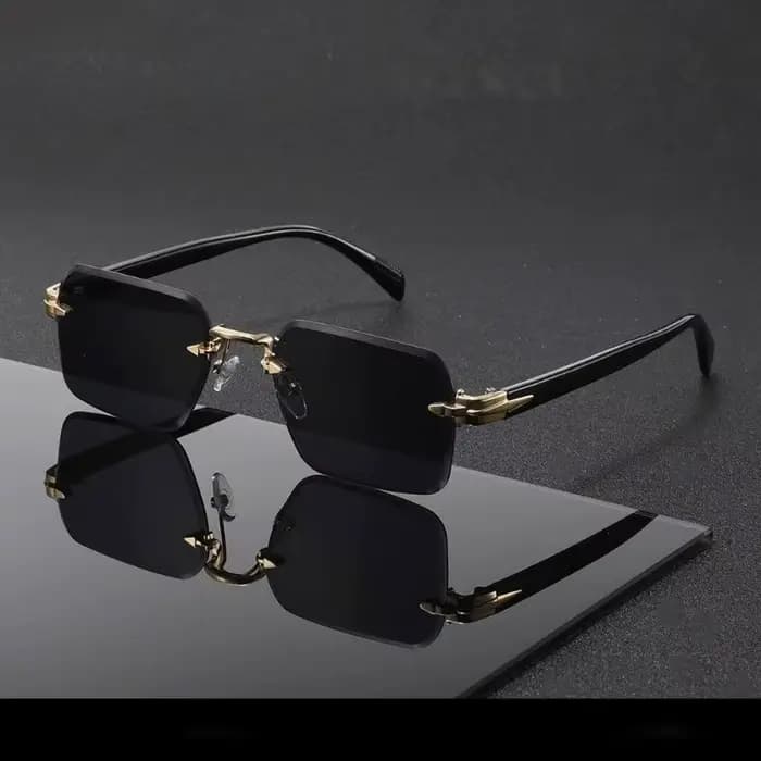 Lunettes carrées à la mode pour hommes, verres PC multicolores de Style rétro, conception à double u