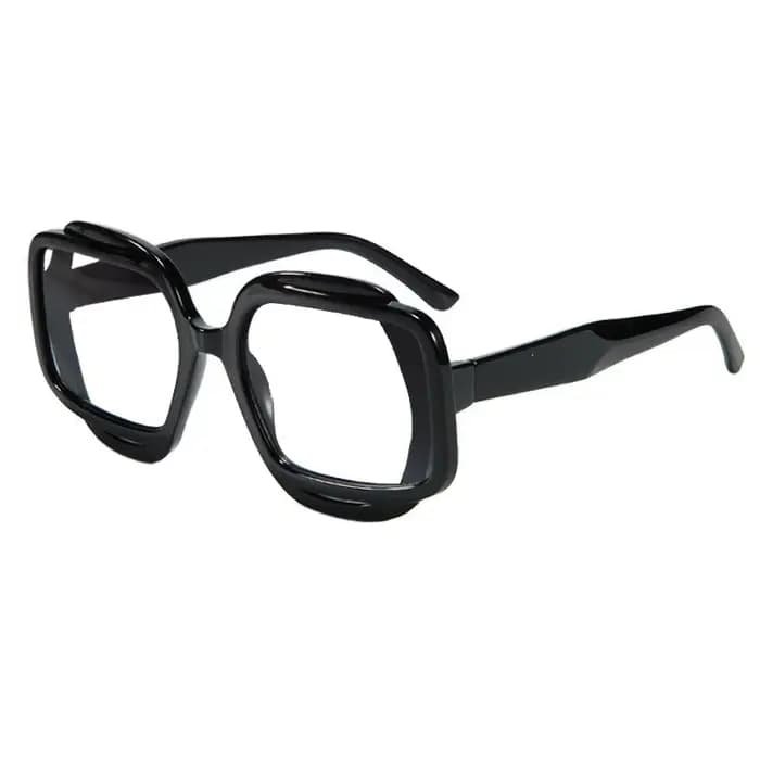 Lunettes de soleil dégradées UV400 carrées tendance rétro polygone marron lunettes de soleil pour ho