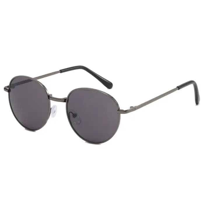 2025 nouvelles lunettes de soleil droites en métal garçons et filles, petites lunettes ovales pour e