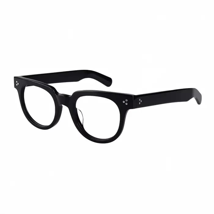 Lunettes rondes en acétate pour hommes et femmes, monture rétro, lunettes de haute qualité, 5358