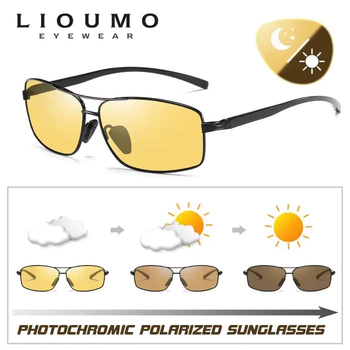 LIvissed MO-Lunettes de soleil polarisées photochromiques pour homme et femme, accessoire de haute q