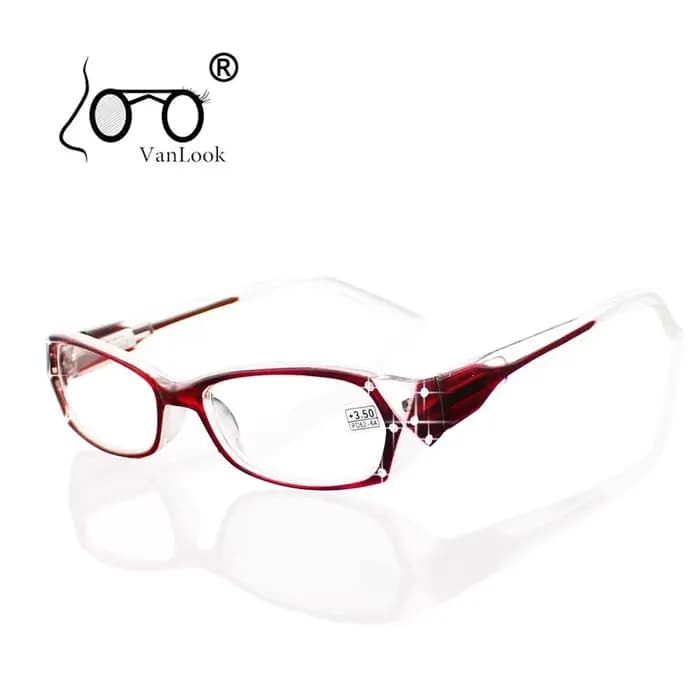 Lunettes de lecture en strass pour femmes, cadres de lunettes à la mode + 50 + 75 100 125 150 175 20