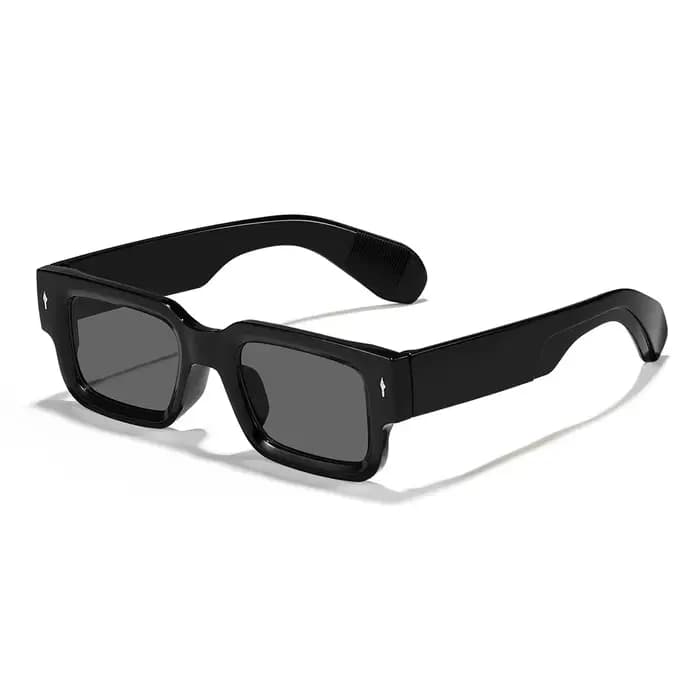 Lunettes de soleil carrées rétro unisexes, protection UV classique, monture en plastique, lunettes d