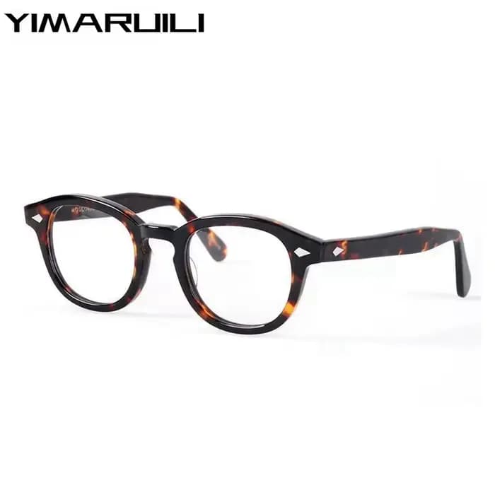 YIMARUILI-Lunettes rondes ultralégères en acétate pour hommes et femmes, lunettes optiques rétro, ma