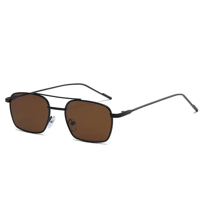 YOOSKE petite monture Double faisceau lunettes de soleil femmes hommes marque de mode concepteur mét