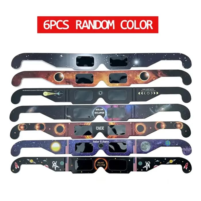 Lunettes de visionnage d'éclipse solaire certifiées CE ISO, observation directe du soleil, protectio