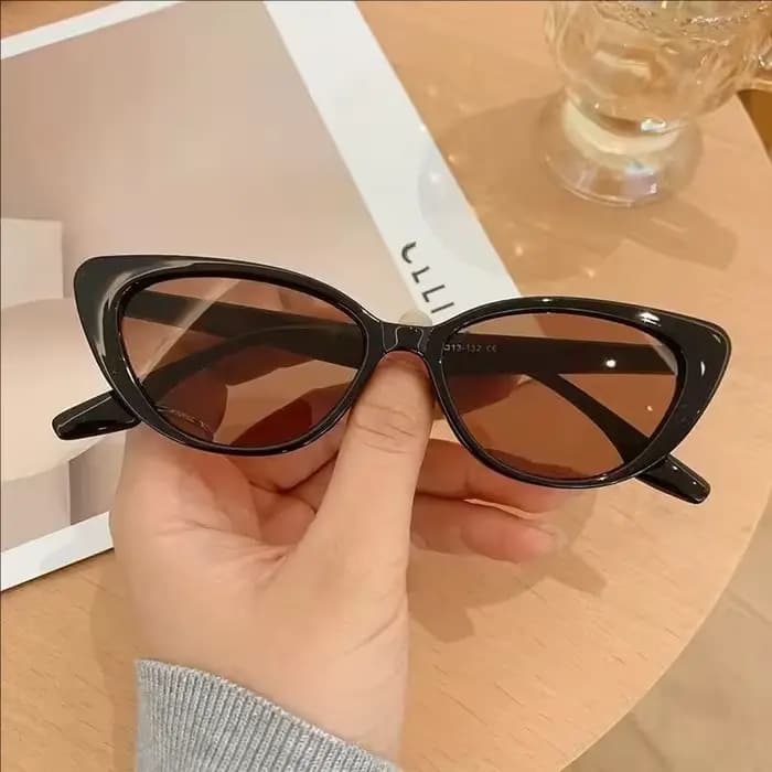 Vintage petit cadre oeil de chat lunettes de soleil femmes marque concepteur Tawny lunettes de solei