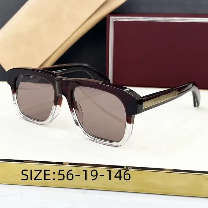 Lunettes de soleil YVES faites à la main de haute qualité 2025 – Nouveau cadre carré rétro UV400 – L