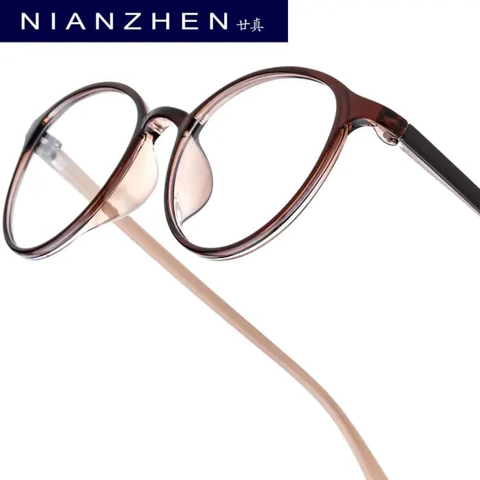 NIANZHEN TR90 lunettes cadre femmes 2025 ovale marque Design lunettes hommes ultraléger rétro Vintag