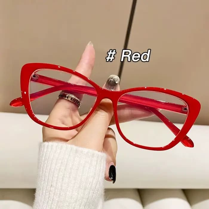 Nouvelle mode lunettes yeux de chat rouge rétro papillon cadre Anti lumière bleue lunettes dames lun