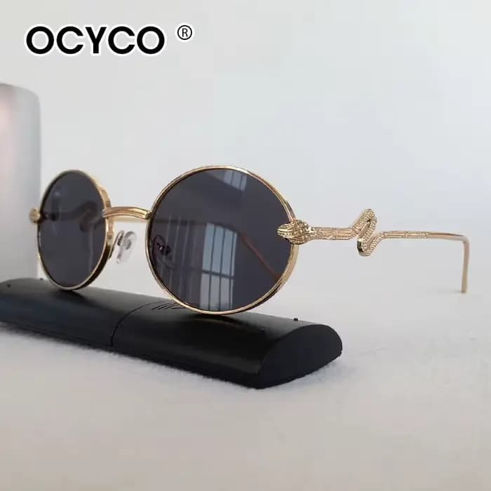 Lunettes de soleil de marque Snake Fashion, monture optique en métal de créateur pour femmes, protec