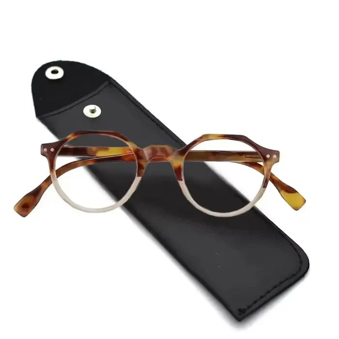 Lunettes de lecture rondes pour femmes, Anti-lumière bleue, sur Prescription, grand cadre, hypermétr