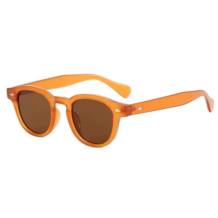 Lunettes de soleil rondes rétro pour femmes et hommes, lunettes de soleil léopard punk, nuances UV40