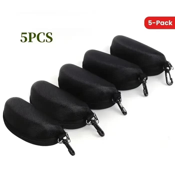 Boîte de protection de lunettes de soleil à fermeture éclair Portable, 5 paquets, étui à lunettes, b