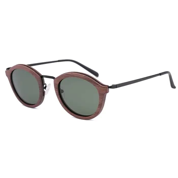 Lunettes de soleil intercalaire en bois pour femmes, polarisées, de luxe, UV 400, boîte cadeau en bo