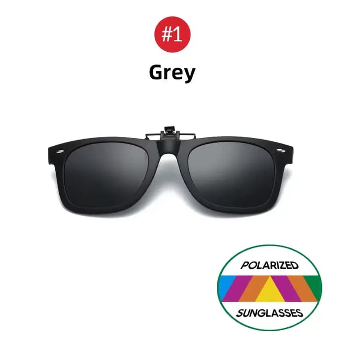 VIVIBEE 2026 Lunettes de soleil à clipser rabattables pour hommes, clips de conduite, pêche, femmes,