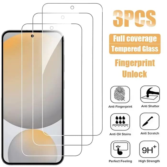 3 pièces verre trempé pour Samsung Galaxy S25 Ultra S24 S22 Plus protecteur d'écran pour Samsung A16