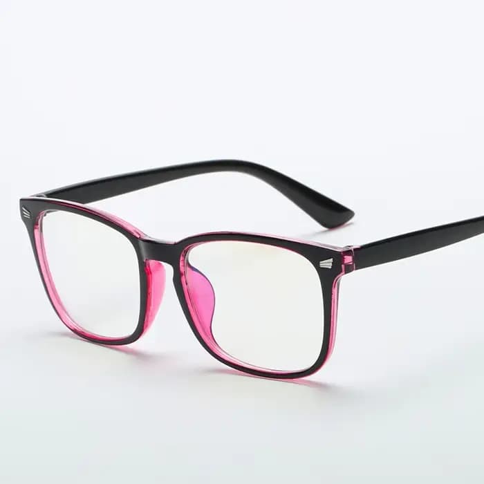 Lunettes carrées unisexes à la mode, lunettes simples à monture complète pour hommes et femmes, prot