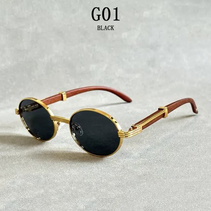 Lunettes De soleil ovales femmes 2024 lunettes De soleil en bois De créateur à la mode hommes lunett